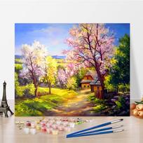 Menas „Pasidaryk pats“ Tapyba pagal skaičius Skaitmeninis tapyba aliejiniais dažais Pomėgiai Skaičiai Tapyba Deimantais Tapyba Aliejinė tapyba Namų dekoras 40x50cm no frame yellow