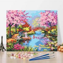 Namu dekoracija Drobė Numeriai Piešimas „Pasidaryk pats“ Piešimas pagal skaičius Numeriai Aliejinis piešinys Skaitmeninis aliejinis piešinys 40x50cm no frame