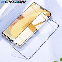 KEYSION grūdintas stiklas, skirtas VIVO V23 5G V23 Pro V23e pilnai dengianti ekrano apsauginė plėvelė, skirta vivo Y21S Y33S Y15A Y76 5G Y76S X70 Pro for VIVO V23 gryna
