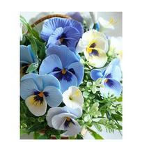 5d Deimantinis paveikslas Mėlyna kandis Orchidėja Visas apvalus Kalnų krištolas Siuvinėjimas Mozaika Gėlės Kryžminio dygsnio namų dekoras Full Round 20x30CM gray