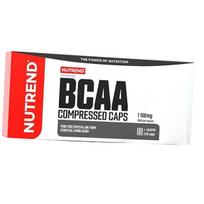 BCAA kapsulės, BCAA suspausti dangteliai, Nutrend 120 dangteliai (28119008) 120caps
