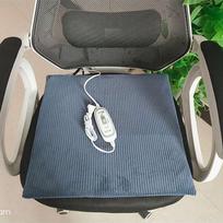 Heated Cushion Plug-in Electric Chair Cushion Home Office Electric Heating Energy-saving Heating Cushion Fast Heat One Removable Washable Adjustable 45x45cm mėlyna