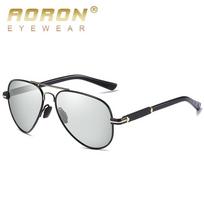 AORON Fashion fotochrominiai lęšiai poliarizuoti akiniai nuo saulės Vyriški pereinamieji lęšiai vairavimo akiniai Vairuotojo apsauginiai akiniai
