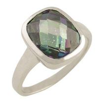 Silver ring with mystic topaz 3.992ct (1456477) 17.5 įvairiaspalvė spalva