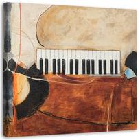 Canvas print, Piano keys abstract 30x30 ruda
