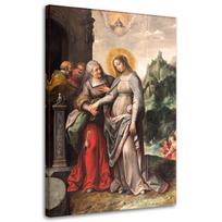 Drobės spaudinys RELIGINIS Šv. aplankymas. Elžbieta 60x90