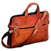 Natūralios odos krepšys vyrams ir moterims Superior Brown nešiojamas kompiuteris 5X13X18 ruda