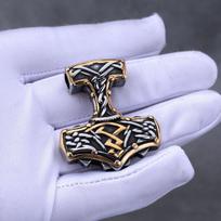 Senoviniai vikingų totemo karoliai vyriški nerūdijančio plieno God Bless Rune keltų mazgas amuletas pakabukas karoliai Šiaurės šalių mados papuošalai