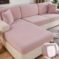 Žakardinis 1/2/3/4 sėdimų vietų pagalvėlė sofa sėdynės užvalkalas nuo dulkių nepraleidžiantis sandarumo baldų apsauga, skirta naminiams gyvūnėliams, vaikams, svetainės užvalkalams Size 1 gray