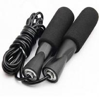 Aerobinis pratimas boksas, šokinėjimo virvė, reguliuojamas guolio greitis, fitnesas, juodas One Size juoda