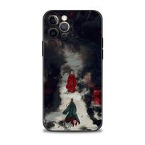 Telefono dėklas Apple iPhone 14 13 12 11 Pro Max 13 12 Mini Xs Max Xr X 7 8 6 6s Plus Shell Japan Samurai Landscape Piešimas rašalu For iPhone 6 6S Plus