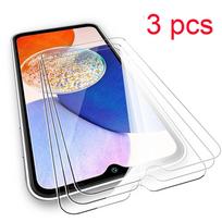 3 vnt grūdintas stiklas, skirtas Samsung Galaxy A54 A34 A14 5G A13 4G A24 A04 A04S A04E A23 A12 A33 A53 5G A03 A03S A73 ekrano apsauginė dangtelis Apsauginė plėvelė For Samsung A03 A035F balta