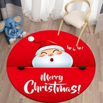 Christmas Round Carpet Santa Claus Area Rugs Kitchen Bedroom Carpet Living Room Children's Rugs Kids Play Mat Christmas Decor 40x60cm
