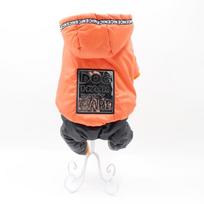 Sidabrinis kombinezonas šunims Storas Pet Hoodie Parka Žieminiai drabužiai šunims Šilti Keturkojai Kombinezonai Mažiems Šnauceris Šnauceris 10A S oranžinė