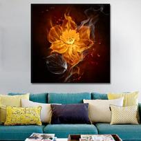 Abstract Burning Flowers Flame POSTER 1pcs Modern Home Wall Decor Canvas Picture Art HD Print Painting On Canvas for Living Room 21*30cm