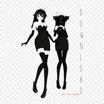 Mmd Black Dress Bendy And The Ink Machine Mikumikudanc Iron on Heat Transfer Printing Vinyl Patches Sticker for Clothes DIY Appliques Washable Patches black