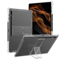 Dėklas, skirtas Samsung Galaxy Tab S8 Plus 12.4 2022 SM-X800/X806 S8 + planšetinio kompiuterio dangtelis S7 FE 12.4 SM-T970/T975/T976/T730 S rašiklio laikiklio stovas S7 Plus 12.4 inch gryna
