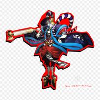Goemon Persona 5 Persona 5 Joker Iron on Heat Transfer Printing Vinyl Patches Sticker for Clothes DIY Appliques Washable Patches