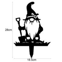 Gnome formos sodo kuolo kraštovaizdžio geležies lauko kiemo ženklas parkui Acrylic black