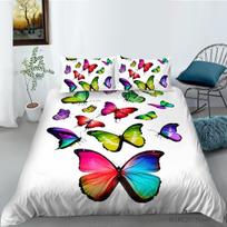 3D balto fono patalynės komplektas Money Butterfly serijos antklodės užvalkalas pagalvės užvalkalas 2 arba 3 mikropluošto audinio AU AU itin didelis namų dekoras Baby 100x135cm black