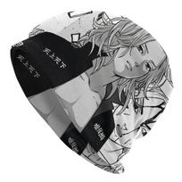 Skullies Beanies Tokyo Revenger Manji kepurė žiemai šilta kepuraitė su gaubtu Gatvės slidinėjimo kepuraitė One Size