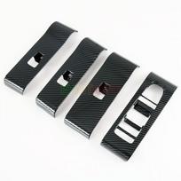 For BYD ATTO 3 EV Yuan Plus Accessory 2022 Carbon ABS Car Window Control Panel Glass Lift Switch Cover Protector Trim RHD Carbon