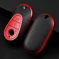 Madingas TPU automobilio nuotolinio valdymo pulto rakto dėklo dangtelis, skirtas Mercedes Benz CE klasė W223 W206 C260 C300 S450 S500 S400 apsauga berakčiai priedai raudona