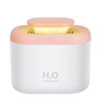 3500ml Electric Air Humidifier Diffuser Aroma Diffuser Usb Office Mist Maker Fogger Essential 3.5l Oil Diffuser Led Lamp pink beige