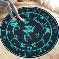 Animacinis Cardcaptor Sakura Magijos Apskritimo Plotas Kilimas, Apvalūs Kilimai Kilimas Svetainei Vaikų Kambariui, Vaikų Žaidimų Neslystantys Grindų Kilimėliai 60cm x 60cm