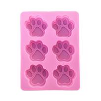 Cat Paw Cake Chocolate Silicone Mold Fondant DIY Decoration Sugarcraft Mould rožinė