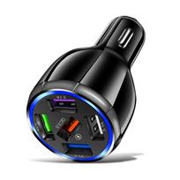 5 Port Usb Car Charger 15a Qc3.0 Fast Charging In Car For Iphone 12 11 Pro Max Samsung Xiaomi 3.1a Mobile Phone Charger juoda