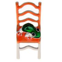 New Frog on Chair Pin Animal Design Brooch Fashion Jewelry