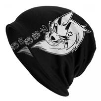 Loona Bonnet Kepurės Rudens Žiemos Gatvės Skullies Skrybėlės Helluva Boss Anime Unisex Moterims Mezgimo Kepurės Pavasarinės dvejopo naudojimo kepurės One Size white