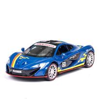 1/32 Scale P1 GTR Diecast automobilio modelio žaislas, ištraukiama žaislinė transporto priemonė su garsu ir šviesa vaikams, mažiems berniukams, mergaitėms, dovanų kolekcija 1/32-15.5x7.5x4cm mėlyna