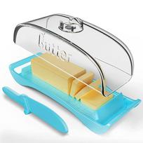 Butter Dish with Lid and Knife Ideal for Home and Camping Dishwasher Safe