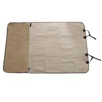 Car Pet Seat Cover Trunk Mat Tarpaulin Waterproof Oxford Cloth Dog Cat Back Seat Covers Rear Auto Pad Car Protection 204x132cm chaki