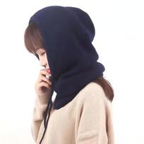 Balaklava Kaukolės Kepurės Moteriška Megzta Kepurė Rudens Žiemos Šilta Kaklo Šalikas Kepuraitės Kepurės Moteriška Kepurė Unisex Bonetas 56-58cm ruda