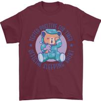 Tested Positive for Tired Teddy Bear Sleeping Unisex T-shirt S