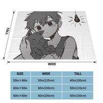 Omori Sunny Flannel Throw Blanket Cat Light Bulb Mewo Blankets for Bed Travel Lightweight Plush Thin Quilt 75x100cm 30x40inch