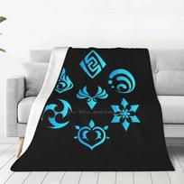 Genshin Impact Elements Trend Style Funny Fashion Soft Throw Blanket Gaming Genshin Impact Venti Genshin Impact Amber Genshin 75x100cm (30x40inch)