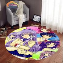 Animacinis CLANNAD apvalus kilimas seksualus animacinių filmų serialas Tėvų vaikų žaidimo kilimėlis Neslystantis jogos kilimėlis svetainėje 60cmx60cm