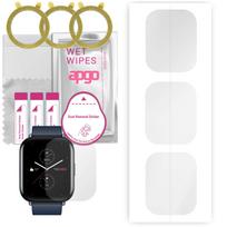 3x apgo Hidrogelio ekrano apsauga Amazfit Zepp E Square Kvadraciniam, Hidrogelio plėvelė, su pozicionavimo sluoksniu, lengvas montavimas
