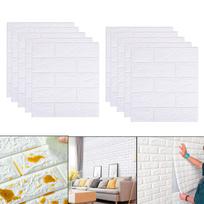 10PCS 3D Stickers, Self-Adhesive Removable and Waterproof Tiles for Bedroom Living Room Background