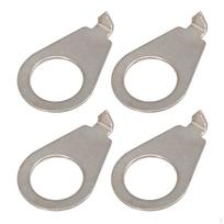 4x Metal Potentiometer Pointer Plate, Guitar Knob Plate for Electric gray