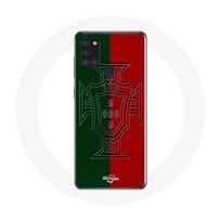 Case - maniacase - Samsung Galaxy A21S - Portugal logo green and red - Soft - Protection juoda