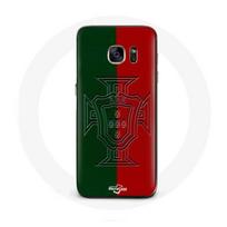 Case - Maniacase - Samsung Galaxy S7 - Portugal logo green and red - Soft - Silicone juoda
