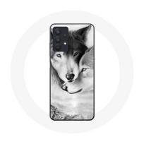 Coque pour Samsung Galaxy A32 5G Loup Duo animaux