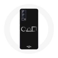 Coque Vivo Y72 Squid Game logo symboles carre cercle triangle Fond Noir