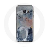 Coque pour Samsung Galaxy S7 Edge Fond de texture abstraite gris pilka