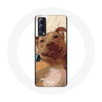 Coque Vivo Y72 American Pit Bull Terrier Marron ruda